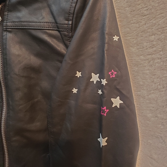 Justice Girl Faux Leather Jacket - Picture 5 of 5